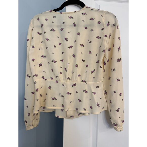 MANGO Floral Print Blouse - Size XS - Picture 5 of 8